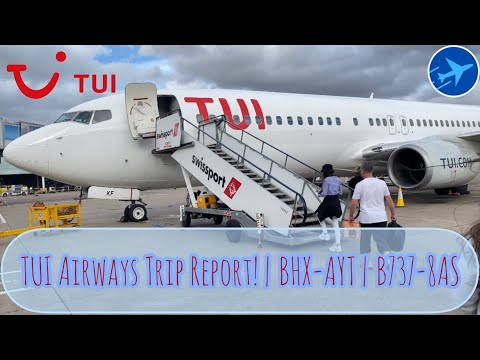 (G-TUKF) TRIP REPORT! All-White TUI 737-8AS(WL)! | Birmingham to Antalya