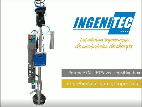 42. INGENITEC - Potence IN-LIFT® avec sensitive box et préhenseur pour compresseur