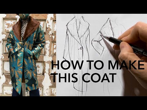 How To Sew A Luxury Cocoon Coat With Fur Collar (Collab w/ Daniela Tabois Part 2)