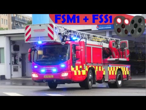 FREDERIKSSUND ABA BEBOELSE frederiksborg brand & redning brandbil i udrykning fire truck respond