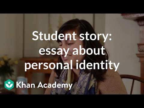 Student story: Admissions essay about personal identity