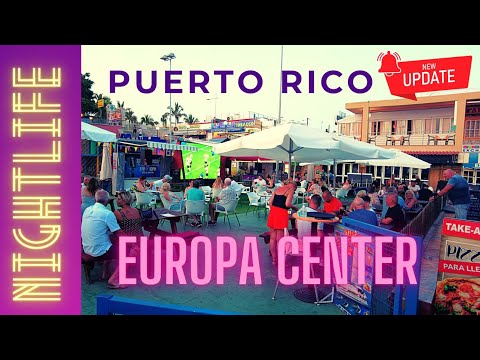 Gran Canaria Puerto Rico Europa Shopping Center on Friday evening, 13 August 2021