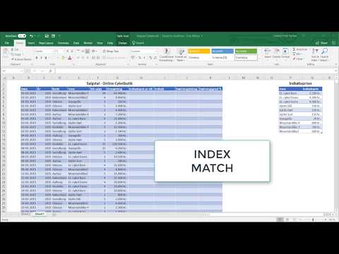 Lav opslag med INDEX og MATCH i Excel