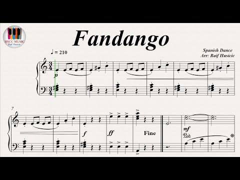 Fandango - Spanish Dance, Piano