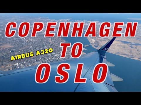 Copenhagen Denmark to Oslo Norway - Airbus A320 - SAS Airlines - Full Flight Trip Report - CPH - OSL