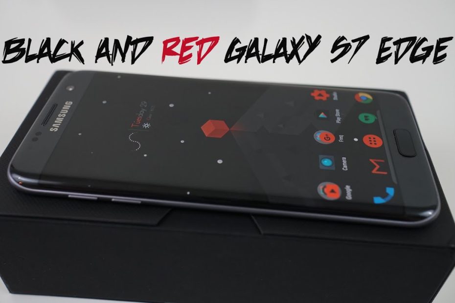 Top Android Custom Themes: Black And Red For Galaxy S7 Edge! - Youtube